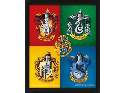 Póster 3D Sherwood Escudos Harry Potter