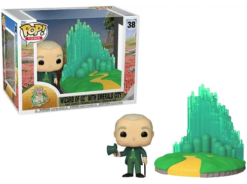 Figura Funko Pop! Movies: El Mago de Oz 85 Aniversario El Mago de Oz con Ciudad Esmeralda Vinilo