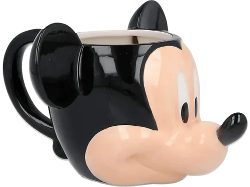 Taza Mickey Mouse Forma 3D Cerámica 360 ml