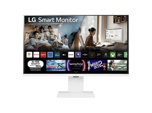 Monitor LG 32U850SA-W 32" UHD 4K 60 Hz 5 ms Smart Monitor  IPS 2x HDMI 3x USB-C HDR10 Altavoces incorporados Blanco