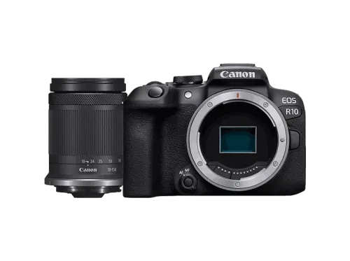 Cámara EVIL Canon EOS R10 + Objetivo RF-S 18-150mm f/3.5-6.3 IS STM 24.2 megapixel Wi-Fi Negro