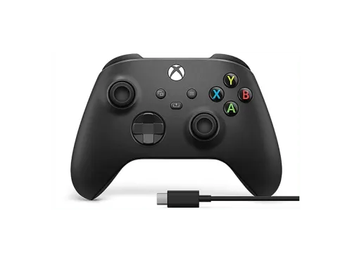 Mando Xbox Microsoft Mando Inalámbrico Bluetooth + cable USB-C® Negro Para Xbox Series X|S Xbox One PC Android iOS Mac