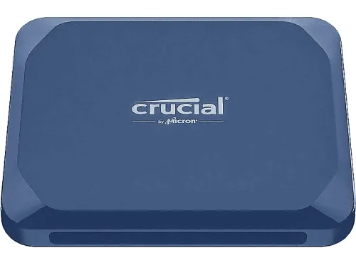 Disco duro SSD externo Crucial X10 Portable SSD 2 TB Velocidad de lectura hasta 2100 MB/s IP65 Azul