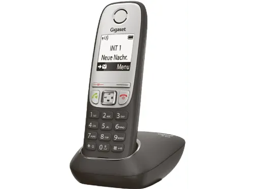 Teléfono Gigaset A415 SINGLE NEGRO Inalámbrico Agenda 100 nombres Pantalla en blanco,