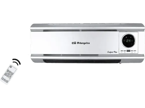 Calefactor Orbegozo SP6500 De pared 2000 W 2 niveles Programable Gris silver