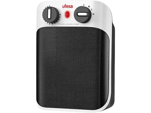 Calefactor Ufesa CC1800IP 1800 W Hasta 20 m² 3 Velocidades 2 Niveles de calor LED Blanco/Negro