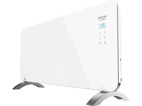 Emisor térmico Cecotec Ready Warm 6750 Crystal Connection 2000 W Bajo consumo 2 Modos Termostato regulable Wi-Fi Blanco
