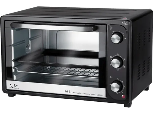 Mini horno Jata HN936 Convección 1500W 36 L Grill Para pollo asado Temperatura regulable Negro