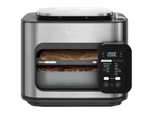 Mini horno Ninja Combi 12 en 1 1780 W 12 l Multicocina horno y freidora de aire 12 funciones Cocción rápida Gris