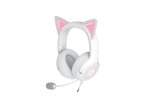 Auriculares gaming Razer Kraken Kitty V2 Circumaurales Bluetooth Micrófono Blanco
