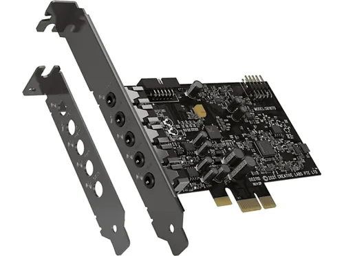 Tarjeta de sonido DJ Creative Sound Blaster Audigy Fx V2 5.1 canales SmartComms Kit 120 dB (DAC) Negro
