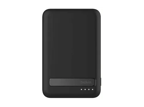 Powerbank Belkin BPD006btBK 5000 mAh 1x USB-C Carga inalámbrica 15W Qi2 y MagSafe Negro