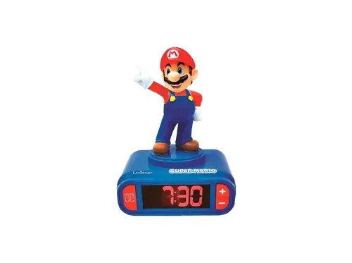 Despertador Lexibook Super Mario Digital 3D y Efectos Sonoros Pantalla LCD Multicolor