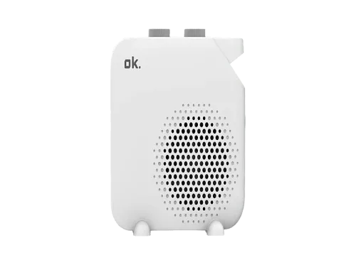 Calefactor ok. 116586 Termoventilador horizontal 2000W 2 niveles potencia 3 modos Blanco