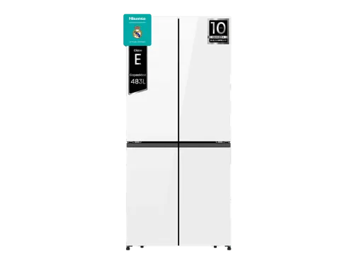 Frigorífico americano Hisense RQ5P470SETE Total No Frost 178.5 cm 483 l WiFi Inverter Cristal Blanco