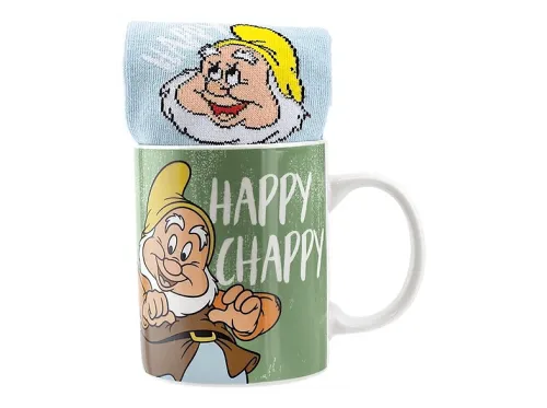 Pack Merchandising Funko Blancanieves Happy Mug & Socks Taza y Calcetines Cerámica 315 ml