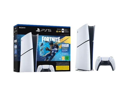 Consola Sony PS5 Slim Digital Edition 825 GB SSD 4K 1 mando Chasis E Blanco + Pack Fortnite Flowering Chaos (código de descarga)