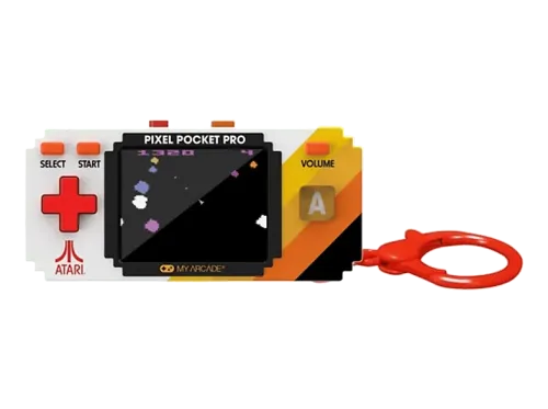 Consola retro portátil My Arcade Pixel Pocket Pro Atari 25 juegos Atari Llavero portátil