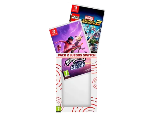 Nintendo Switch Pack 2 juegos: LEGO Marvel Super Heroes 2 + Ladybug Miraculous: Paris Under Siege