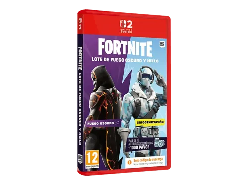 Nintendo Switch 2 Fortnite: Lote de Fuego Oscuro y Hielo (Código en la caja)
