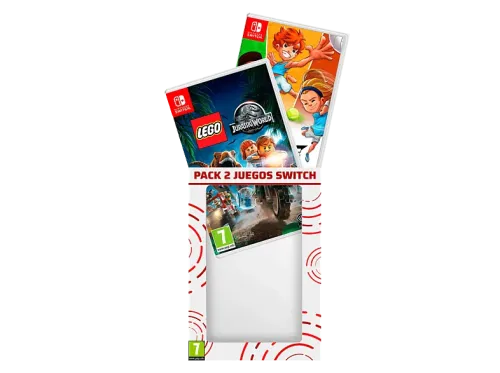 Nintendo Switch Pack 2 juegos: LEGO Jurassic World + Super Sports Blast