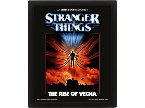 Póster 3D Sherwood Stranger Things 5 Rise of Vecna Enmarcado Licencia oficial Stranger Things