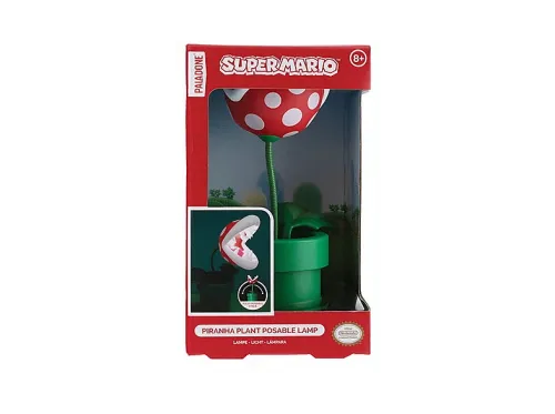 Lámpara Funko Super Mario Planta piraña Pilas Licencia oficial Nintendo