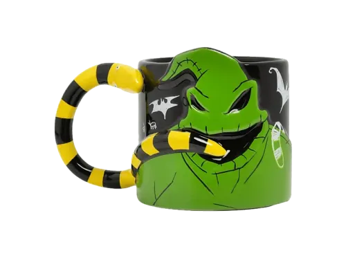 Taza Funko Oogie Boogie Pesadilla Antes de Navidad 330 ml Licencia oficial Brilla en la oscuridad Cerámica