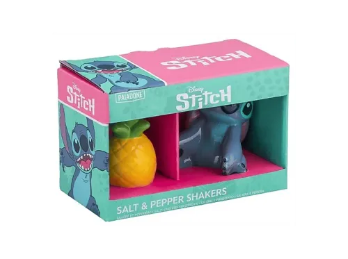 Set salero y pimentero Sherwood Stitch y Piña Cerámica 7 cm Licencia oficial