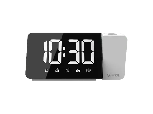 Despertador Vieta VM-AL400WH 3W Radio Pantalla LED Blanco