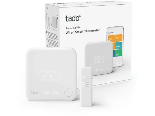 Termostato Tado Kit de inicio V3+ Termostato Inteligente cableado de Calefacción Blanco