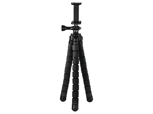 Trípode Hama Flex Para Smartphone y GoPro 300g Carga Altura 26 cm Se Dobla hasta 360º Negro