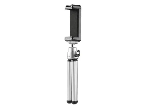 Mini trípode Hama Fancy 2en1 Para Móviles y Cámaras Plata