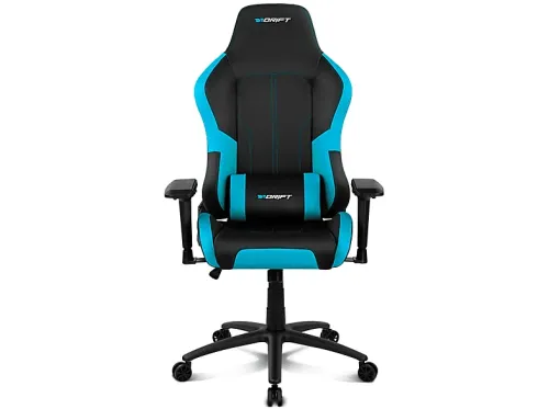 Silla gaming Drift DR250 Reposabrazos 4D Cojín cervical y lumbar Reclinable Giratorio Azul