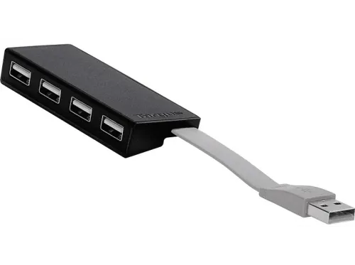 Hub Targus ACH114EU 4 puertos  USB 2.0 Negro