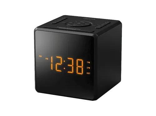 Radio despertador Philips TAR4500/10 1.4 W FM Temporizador Pantalla LED Digital Negro