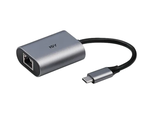 Adaptador ISY IAD-1010-C 15 cm USB-C a RJ45 Ethernet 1 Gbps Plata