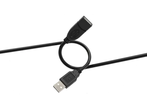 Cable USB ISY IUC-1021 USB 2.0 USB-A a USB-A 3m 480 Mbps Negro