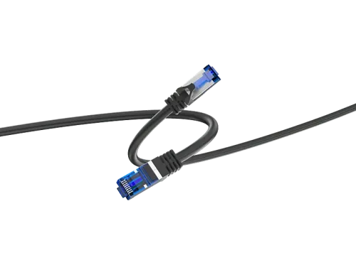 Cable de red ISY IPC-1010 Cat-6A 10m 10 Gbps Negro