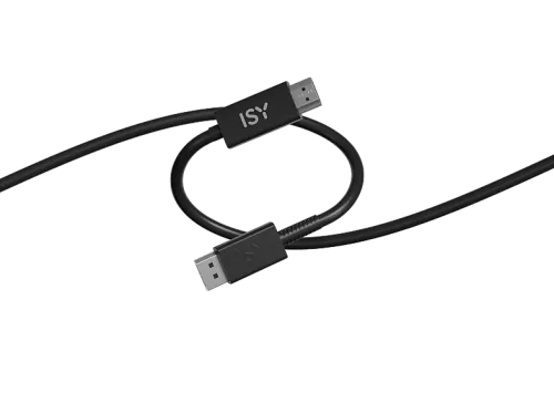 Cable HDMI ISY IDP-1032 1.5m DisplayPort 1.2 a HDMI 4K Plug & Play Negro