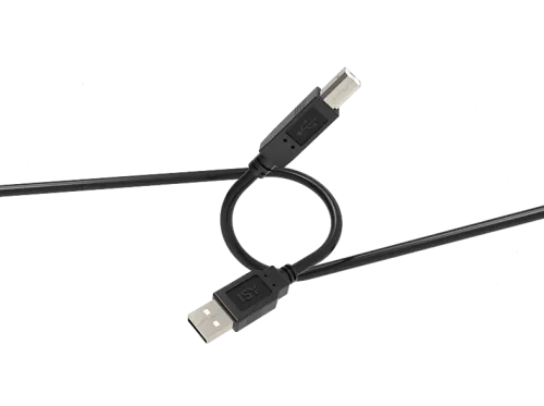 Cable USB ISY IUC-1004 USB 2.0 USB-A a USB-B 3m 480 Mbps Negro