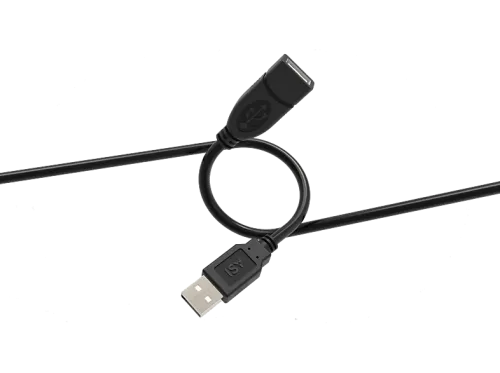 Cable USB ISY IUC-1020 USB 2.0 USB-A a USB-A 1.5m 480 Mbps Negro
