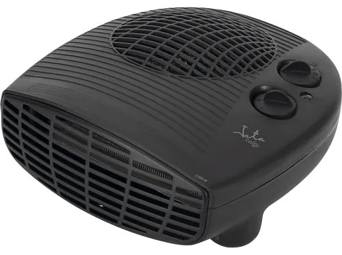 Calefactor Jata TV63 2000 W 2 potencias Ventilación Termostato Indicador luminoso Negro