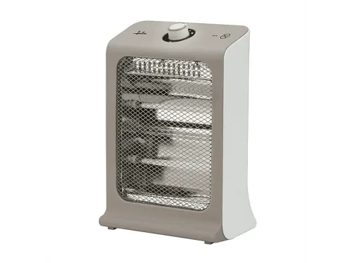 Calefactor Jata JCES2460 800W 2 Barras de Cuarzo 2 Ajustes de Potencia Seguridad Antivuelco Asa de Transporte Blanco