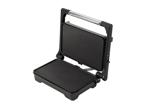 Grill Jata JEGR1183 1500W 2 Placas: 26 x 16,5 cm Base Antideslizante Plata/Negro