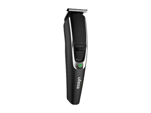 Afeitadora corporal Ufesa Sunset Recortador facial para nariz y orejas 4 Peines Peine ajustable de 3-10 mm 120 min Autonomía Negro