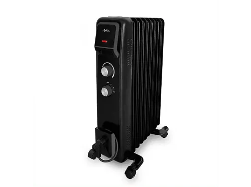 Radiador de aceite Jata JCRA2392 2000 W 3 Potencias de Calor 9 Elementos Termostato Estancias de 15-20 m² Negro