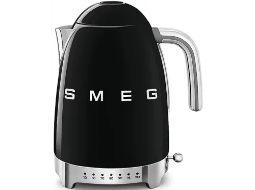 Hervidor de agua Smeg KLF04BLEU 1.7 l Retro 2400 W Con cable Acero inoxidable Rotación 360º Negro
