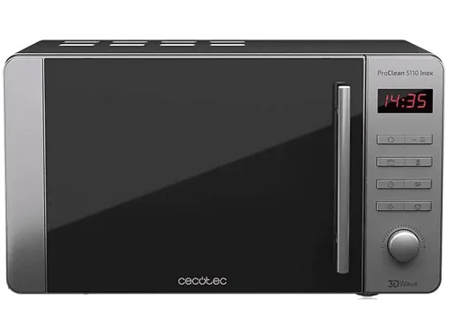 Microondas con grill Cecotec ProClean 5110 800W 5 niveles Tecnología 3DWave 20 l Inox