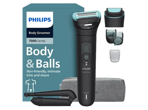 Afeitadora corporal Philips BG7480/15 3 Accesorios 120 min Autoafilable Cabezal flexible 2D Recorta y Afeita Triple Protect